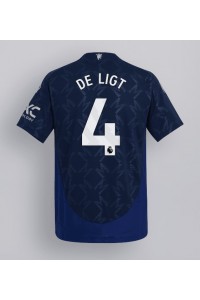 Fotbalové Dres Manchester United Matthijs de Ligt #4 Venkovní Oblečení 2024-25 Krátký Rukáv